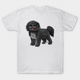 Dog - Shih Poo - Black T-Shirt